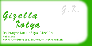 gizella kolya business card