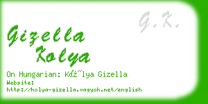 gizella kolya business card